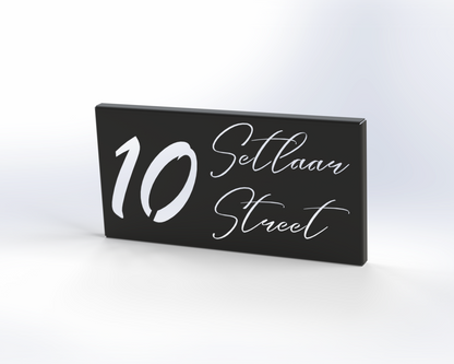Steel House Number H00010