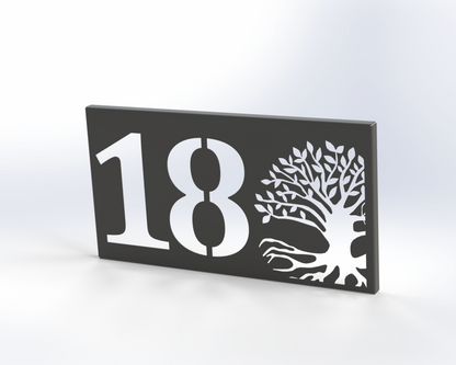 Steel House Number H00012