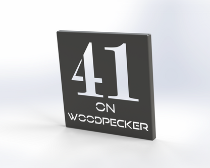 Steel House Number H00013