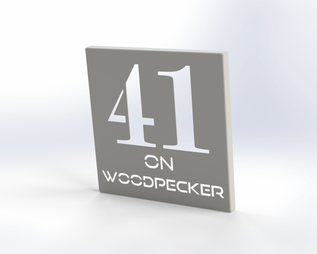 Steel House Number H00013