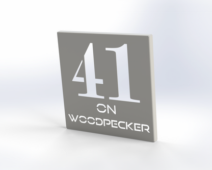 Steel House Number H00013