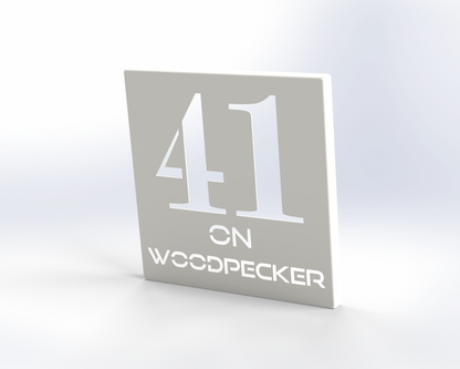 Steel House Number H00013