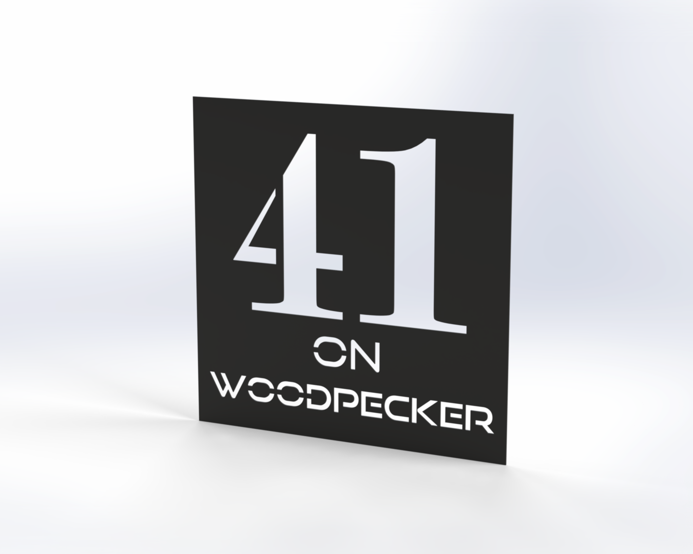 Steel House Number H00013