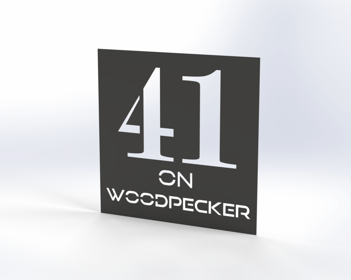 Steel House Number H00013