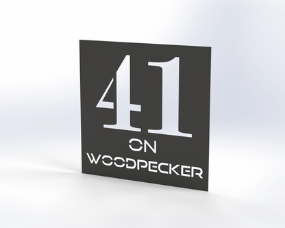 Steel House Number H00013