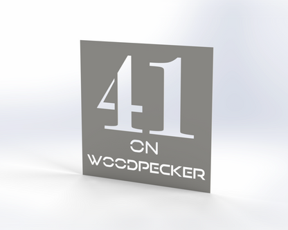 Steel House Number H00013