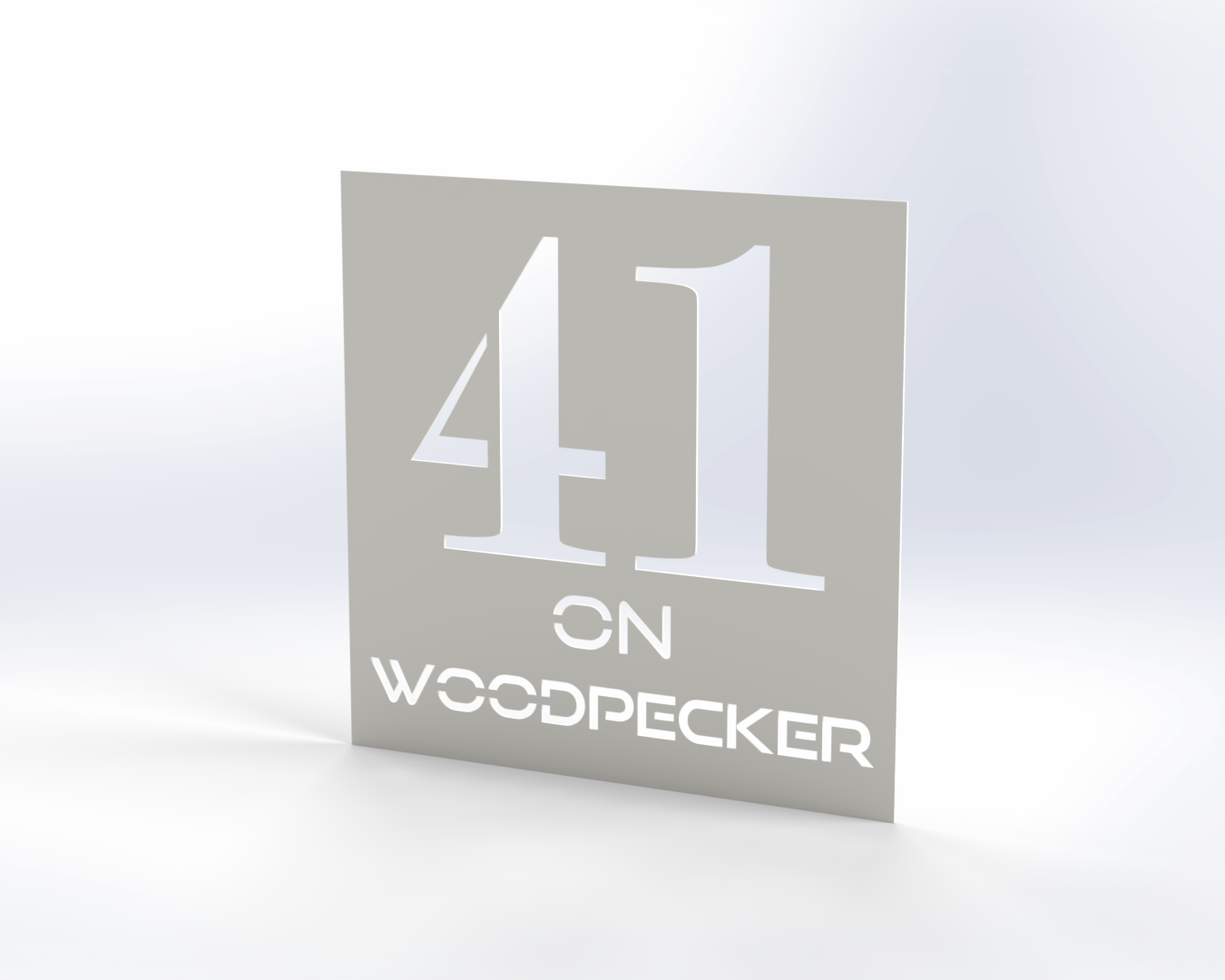 Steel House Number H00013