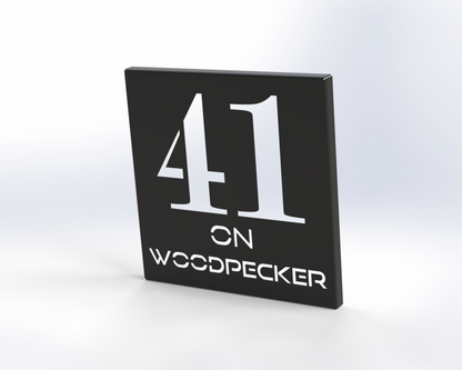 Steel House Number H00013
