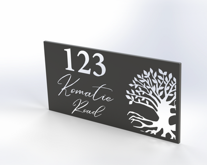 Steel House Number H00014