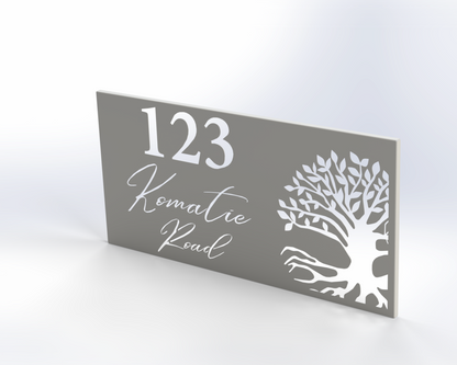 Steel House Number H00014