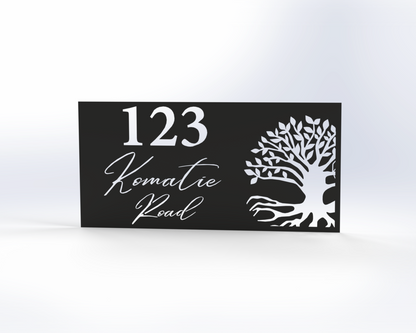 Steel House Number H00014