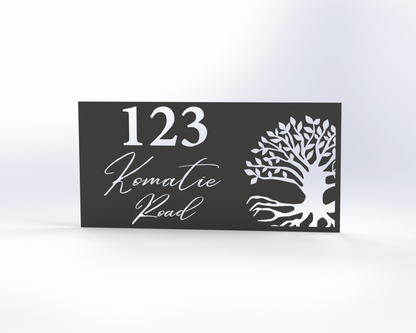 Steel House Number H00014