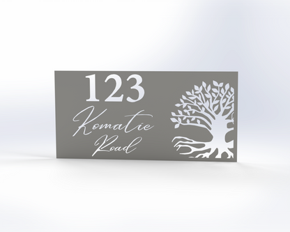 Steel House Number H00014