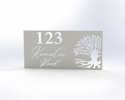 Steel House Number H00014
