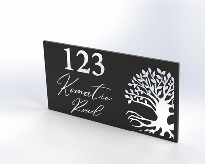 Steel House Number H00014