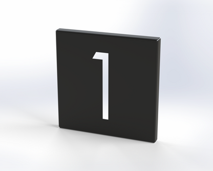 Steel House Number H00015