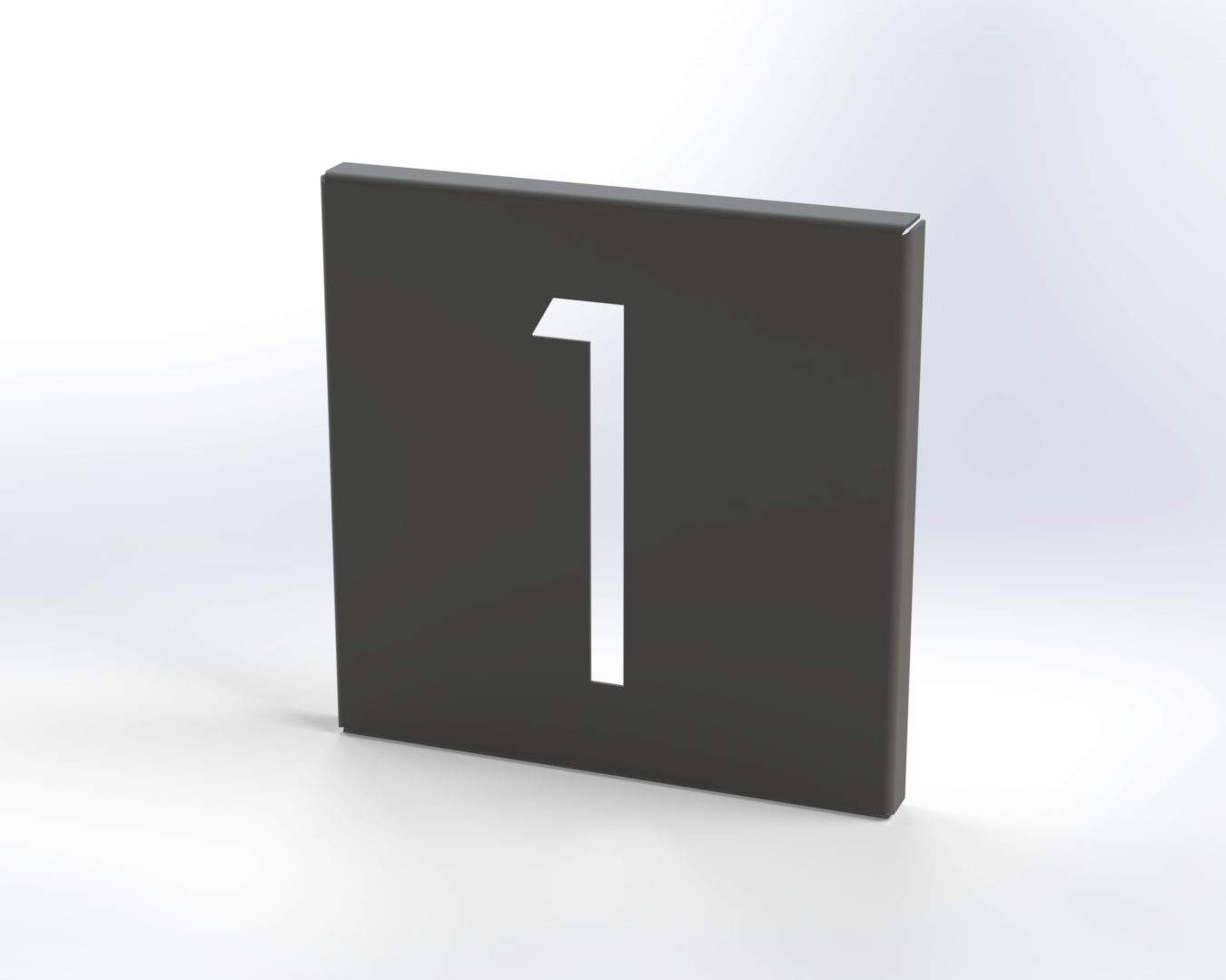 Steel House Number H00015