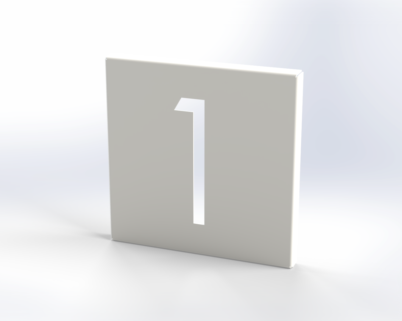 Steel House Number H00015
