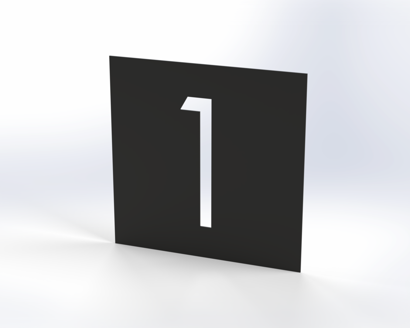 Steel House Number H00015
