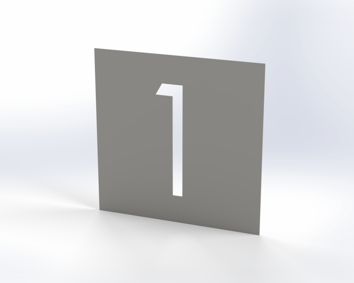 Steel House Number H00015
