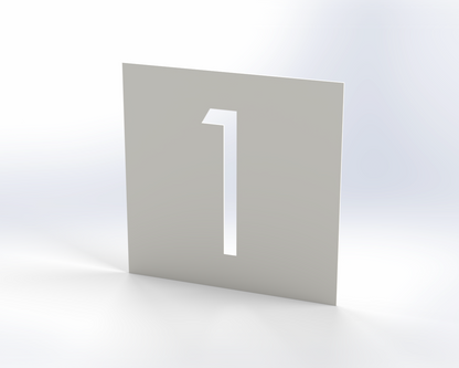 Steel House Number H00015