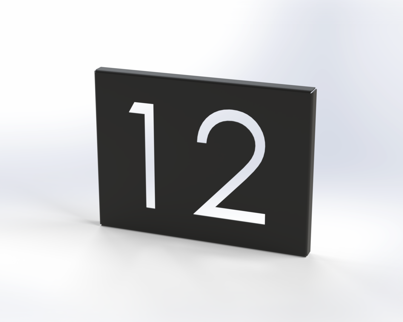 Steel House Number H00015