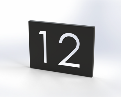 Steel House Number H00015