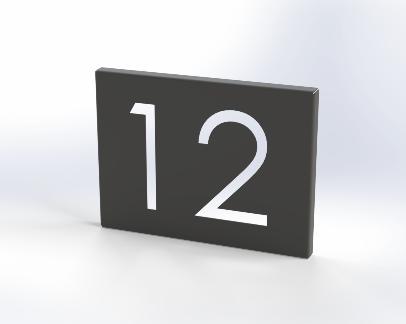 Steel House Number H00015