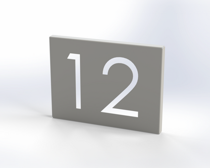 Steel House Number H00015