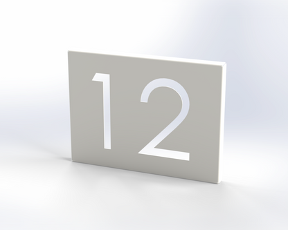 Steel House Number H00015