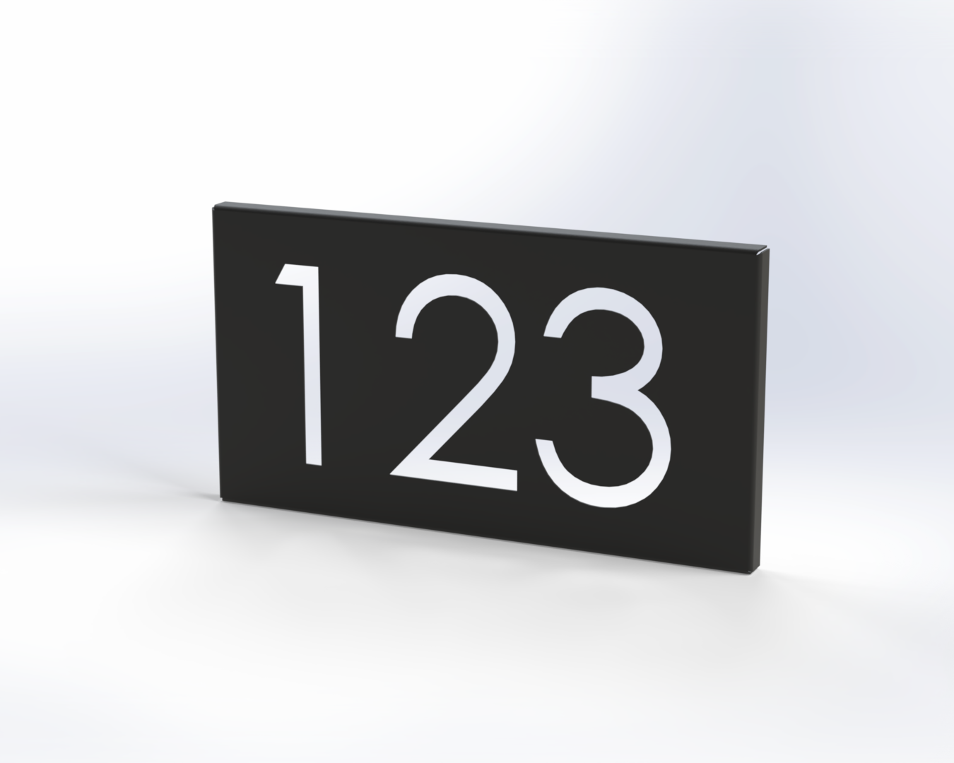 Steel House Number H00015