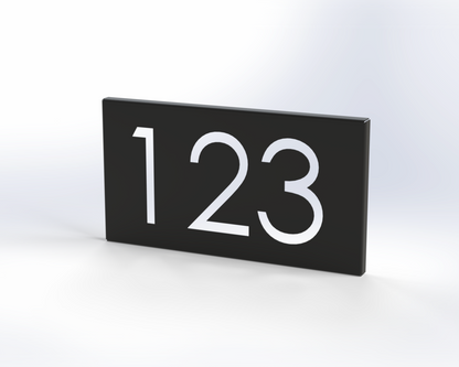 Steel House Number H00015