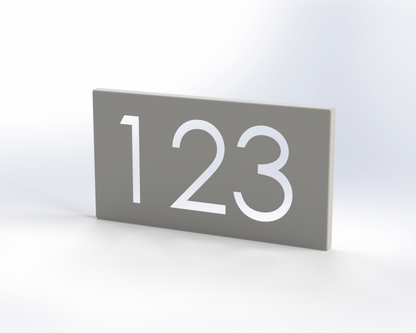 Steel House Number H00015