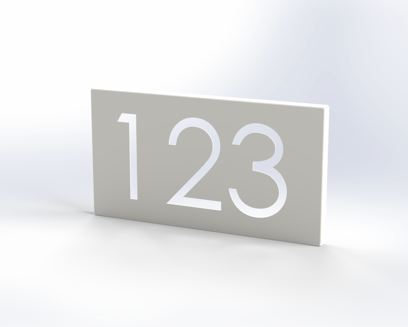 Steel House Number H00015