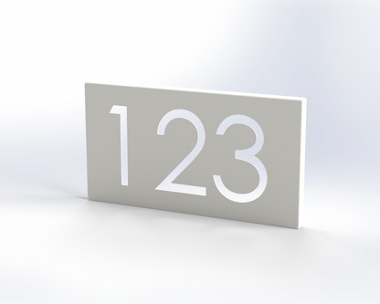 Steel House Number H00015