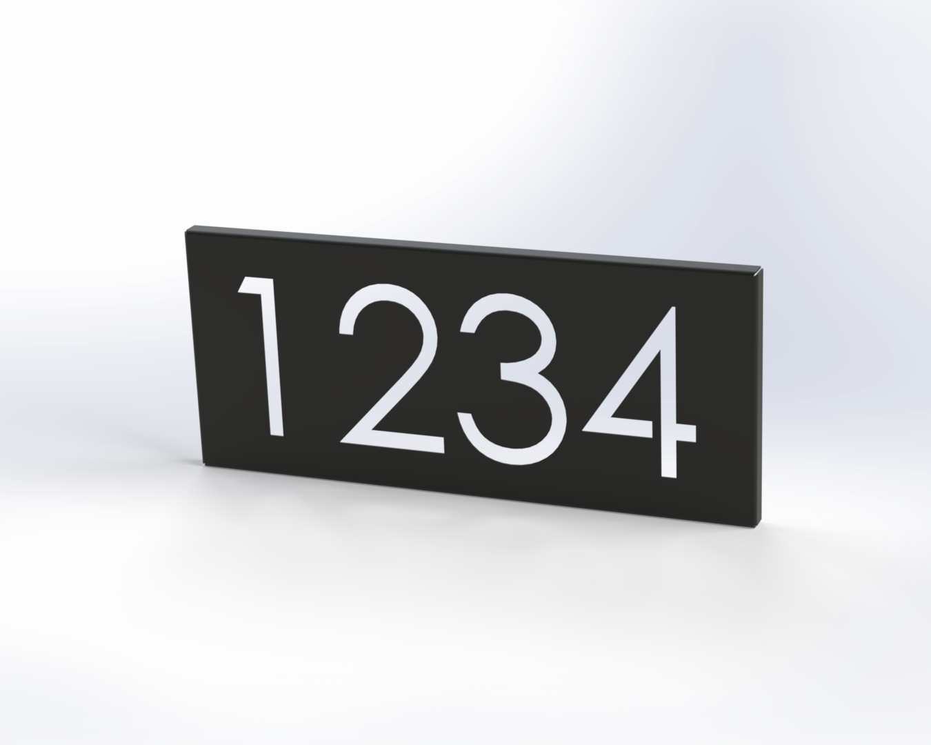 Steel House Number H00015