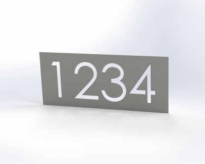 Steel House Number H00015