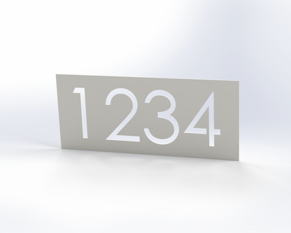 Steel House Number H00015