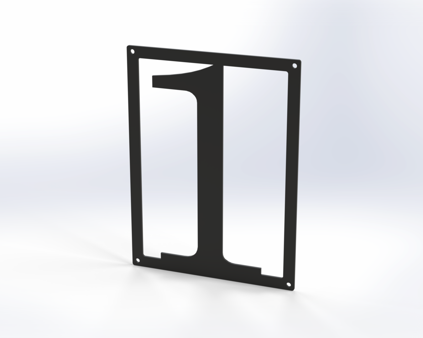 Steel House Number H00016