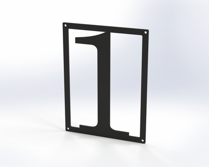 Steel House Number H00016