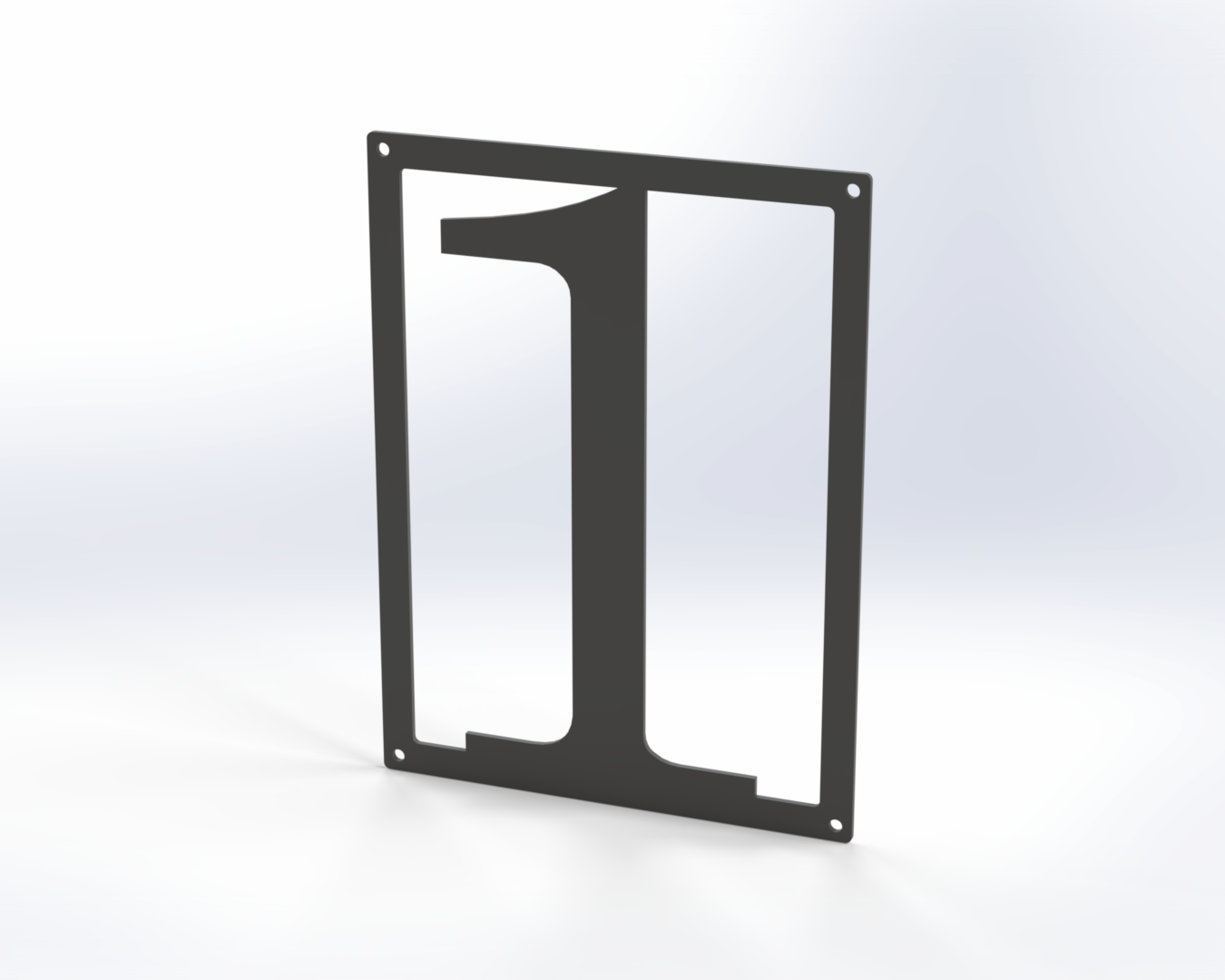 Steel House Number H00016
