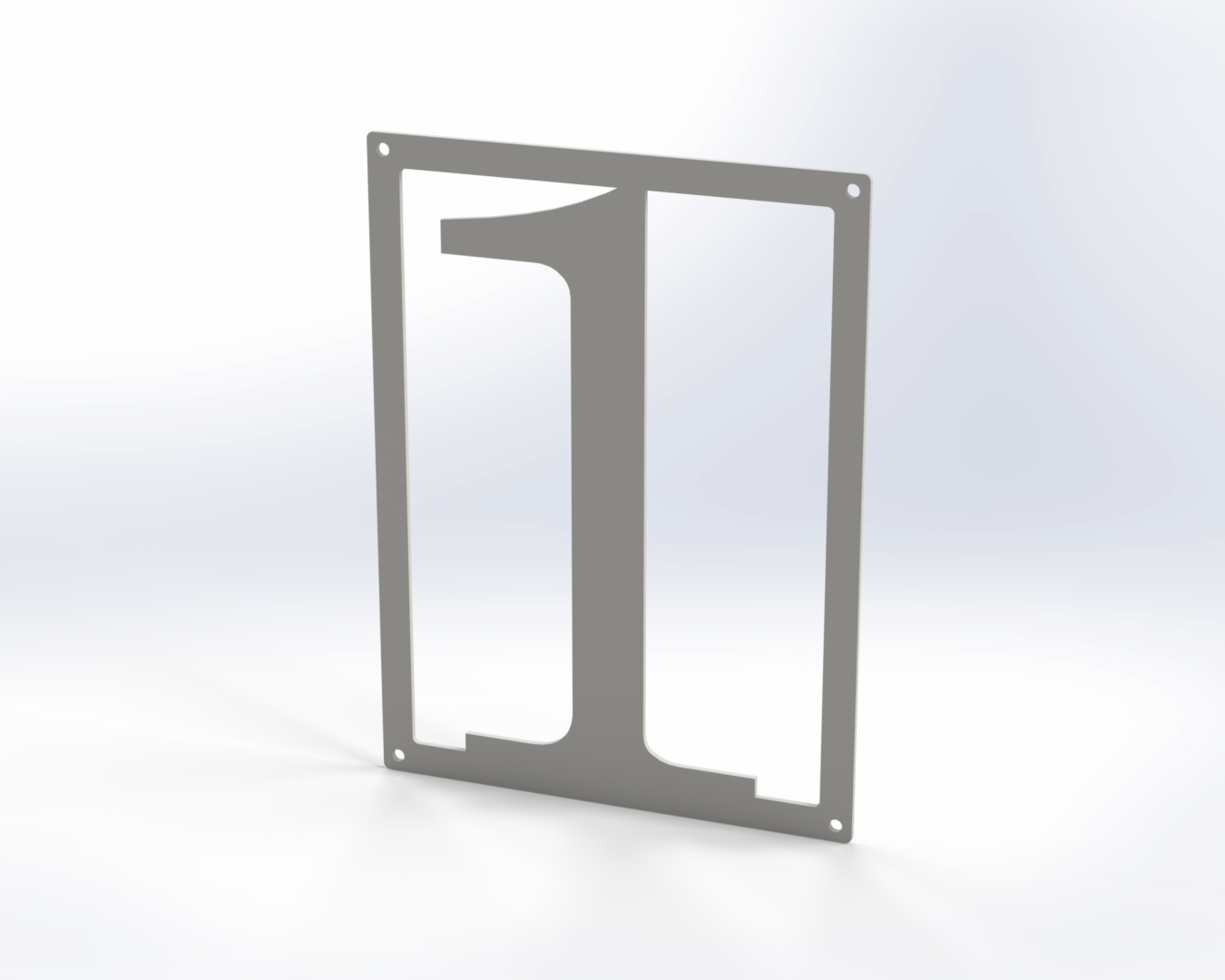 Steel House Number H00016