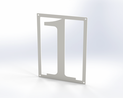 Steel House Number H00016