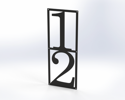 Steel House Number H00016