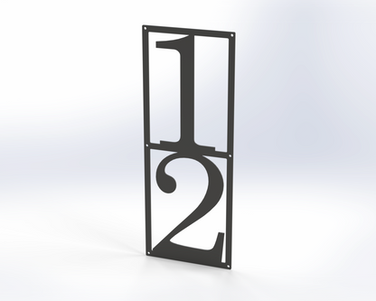 Steel House Number H00016
