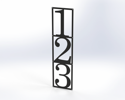 Steel House Number H00016
