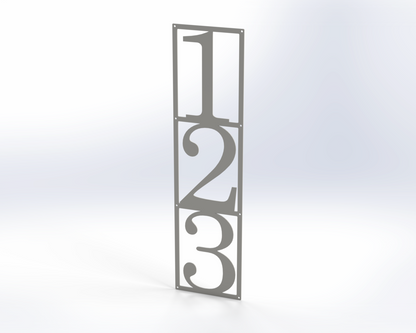 Steel House Number H00016