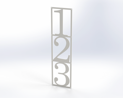 Steel House Number H00016