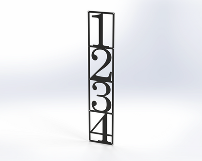 Steel House Number H00016
