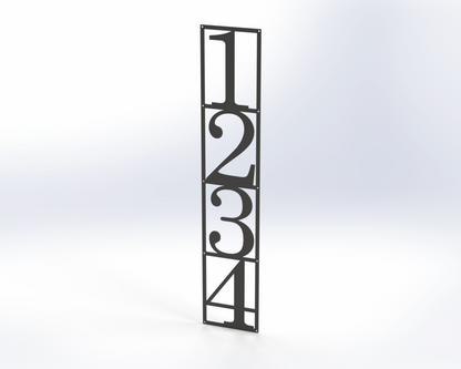 Steel House Number H00016